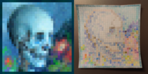 Original vs my pixel art try