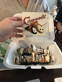 Our cannoli were a very pleasant surprise