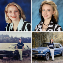 Our daughter flawlessly recreated our -year-old senior photos