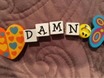 Our friend Dawn just received this homemade necklace from her child