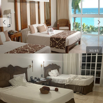 Our hotel as advertised on Expedia VS what it actually looked like