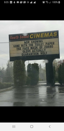 Our local theater has a sense of humor -