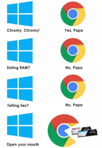 Our lovely app chrome Very cleverly irritating us every time