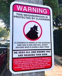 Our neighborhood is now protected