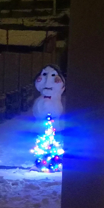 Our new snowman