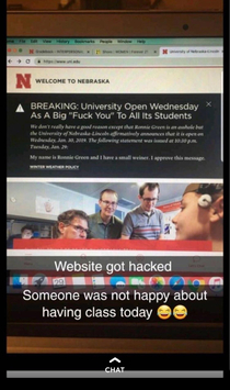 Our university webpage got hacked today