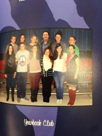 Our yearbooks came out today Turns out theres a god amongst our yearbook staff