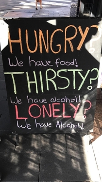 Outside a pub in Newcastle NSW Australia