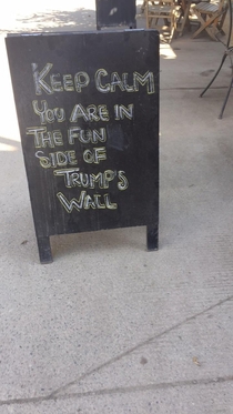 Outside of a bar in Mexico