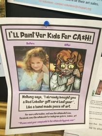 Paint your kids for cash