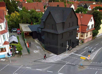 Painting house black so that thieves wont see the house in the night