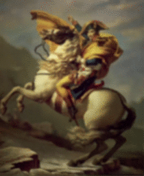Painting of Napoleon now animated