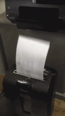 Paper shredder endless loop