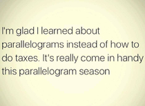 Parallelogram Season is upon us