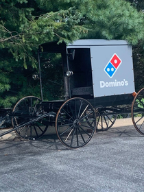 Parked at a Dominos pizza in Amish country Lititz PA