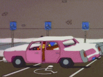 Parking in a disabled spot x-post from rTheSimpsons