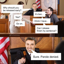 Parole denied