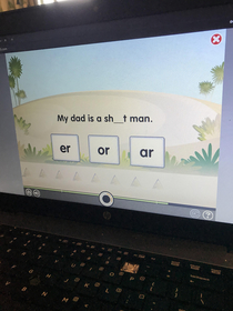 Part of my sons eLearning experience