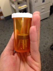 Patient brought in a stool sample today at work This dude is my new best friend