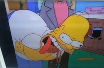 Paused The Simpsons just at the right time