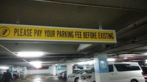 Paying your parking fee is serious business