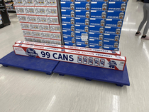 PBR is selling long cases of  beers for 