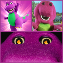 People are saying the new Barney is scary As if the original Barney isnt TERRIFYING