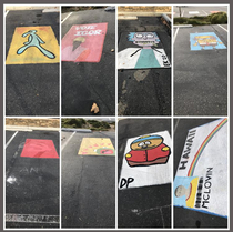 People at my school customized parking spots Here are my favorites