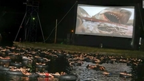 People enjoying Jaws