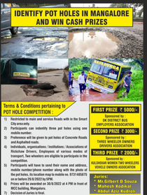People got so tired of Potholes in our city that they decided to hold a contest