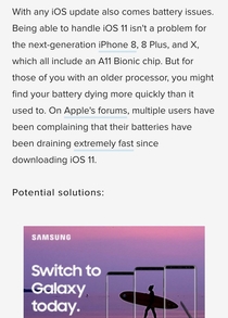 Perfect ad placement on iPhone troubleshooting article
