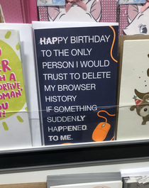 Perfect birthday card