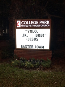 Perfect sign for Easter