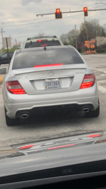 Person cut me off then I saw the plate