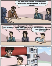 PETA boardroom meeting