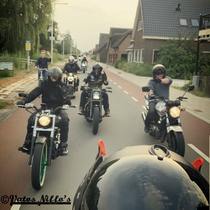 photobombing the biker gang