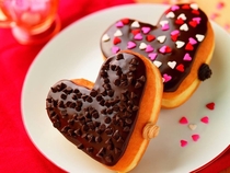 Pic #1 - Dunkin Donuts heart shaped donuts