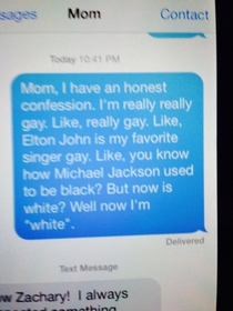 Pic #1 - Friend left his phone lying around with no password so I decided to text his mom and she had a pretty awesome response