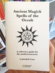 Pic #1 - I made a book of magic spells and left it in a metaphysical shop
