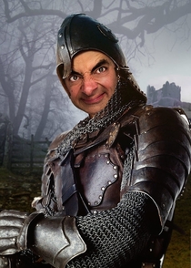 Pic #1 - Mr Bean in the middle of historical photos