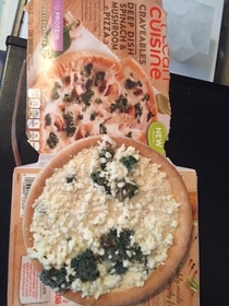 Pic #1 - My favorite Lean Cuisine Pizza unusually sparse this time
