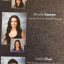 Pic #1 - My friends high school yearbook quote