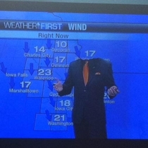 Pic #1 - Our weather guy went headless for Halloween