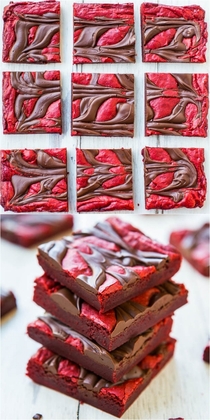 Pic #1 - Red Velvet Chocolate Swirl Brownies