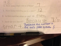 Pic #1 - Smartass kid test answers