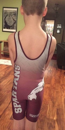 Pic #1 - Someone messed up our youth wrestling uniforms in a hilariously awful way