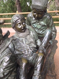 Pic #1 - someone put googly eyes on some statues the last one is my favorite