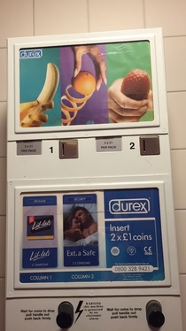 Pic #1 - The images on a condom machine