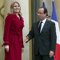 Pic #1 - The President of France cannot catch a break