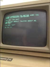 Pic #1 - This is what happens when Siri has a conversation with a more primitive AI program running on a -year-old Apple II 